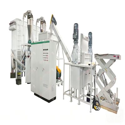 90KW Power WPC Pulverizer Machine with Pulse Dust Collector and Air Water Cooling System