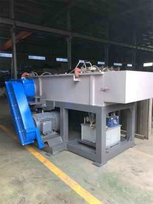 Single Shaft Plastic Shredder Machine Siemens PLC Monitoring For Waste Rubber Tire