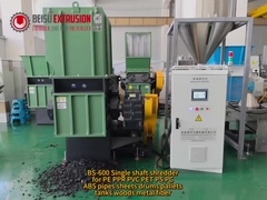 BEISU déchiqueteuse à arbre unique pour PE PPR PVC SPC WPC PET PS PC ABS Tuyaux de feuilles de fûts de palettes réservoirs woo