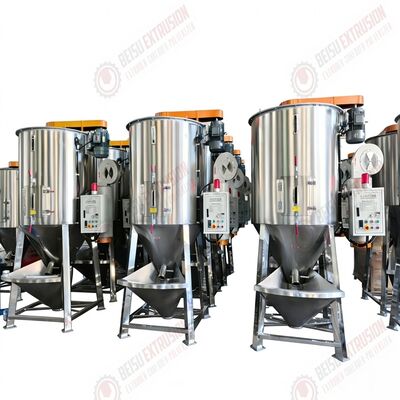 304 Stainless Steel Vertical Drying Mixer with 3KW Motor Power for Dual Function Drying and Mixing Plastic Granules