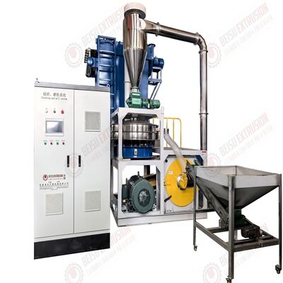 90KW Power WPC Pulverizer Machine with Pulse Dust Collector and Air Water Cooling System