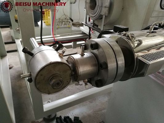 PP / PVC / EVA / PE Pipe Production Line Orbital Running Structure High Efficiency