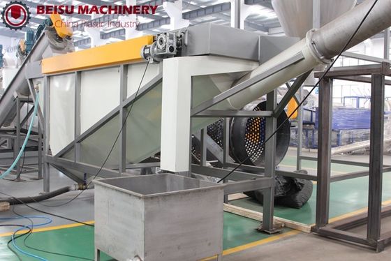 PE Bottle Crushing Plastic Recycling Machine 100 - 500KW Power Stable Working