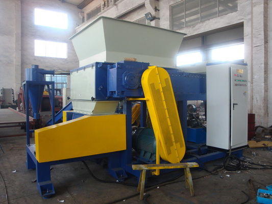 Agricultural Film PLC Control Plastic Shredder Double Shaft Type 45KW Power