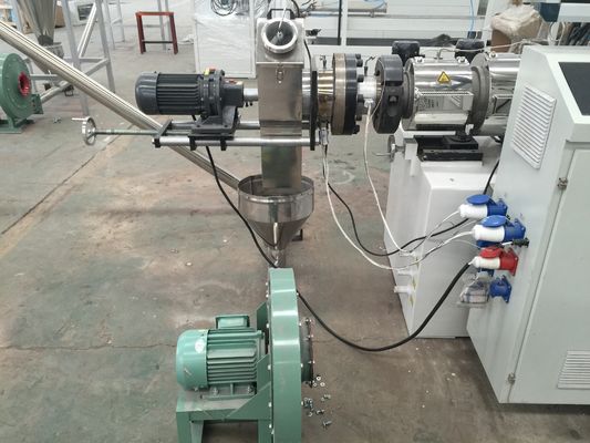 Double Screw Extuder Plastic Recycling Pellet Machine For Rigid PVC Pipe Profiles