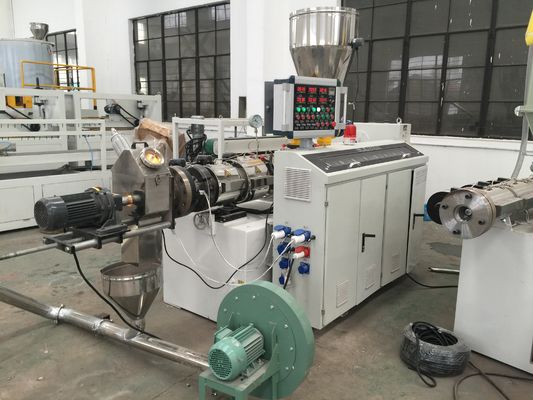 Double Screw Extuder Plastic Recycling Pellet Machine For Rigid PVC Pipe Profiles