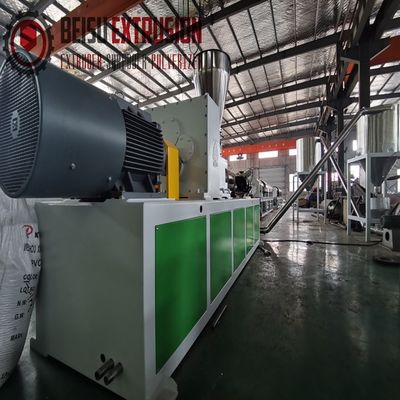 1440rpm Soft Plastic PVC Pelletizing Making Machine With Extruder Knife Cutter
